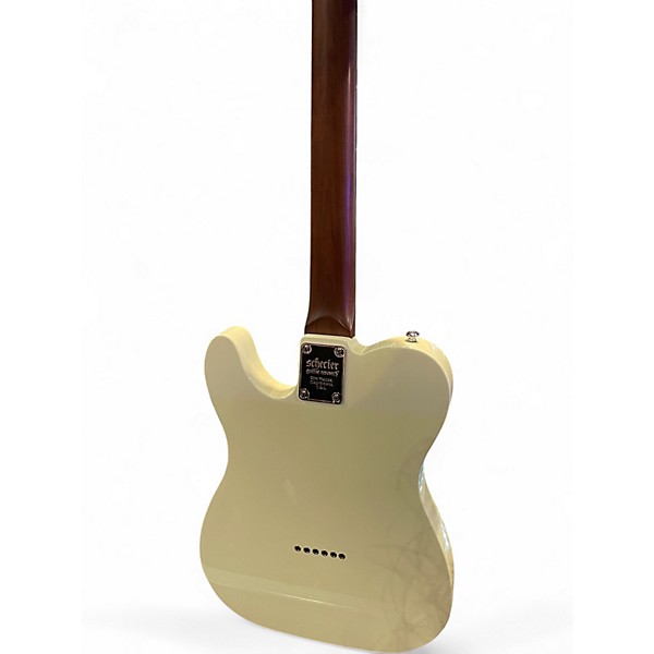 Used Schecter Guitar Research NICK JOHNSTON TELECASTER WHITE Solid Body Electric Guitar