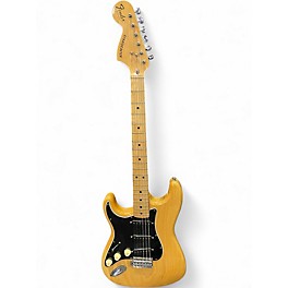 Vintage 1977 Fender Stratocaster LH Natural Solid Body Electric Guitar