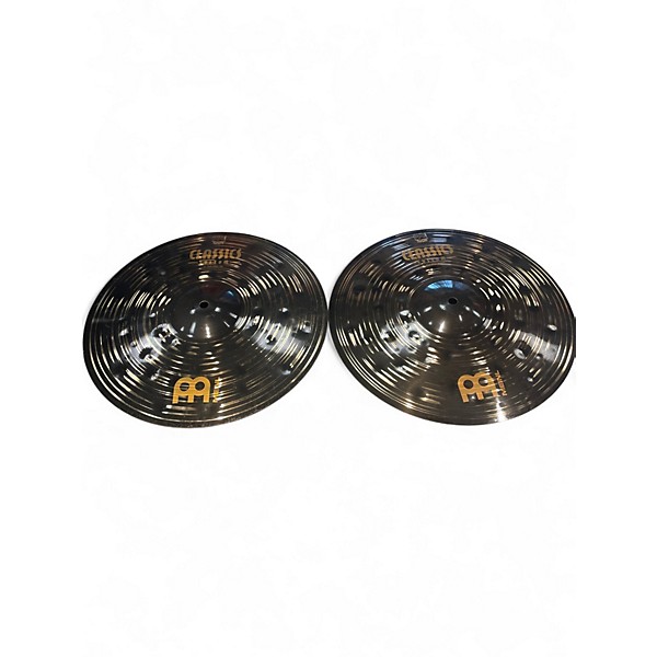 Used MEINL 14in Dark Classic Custom Hi Hat Pair Cymbal