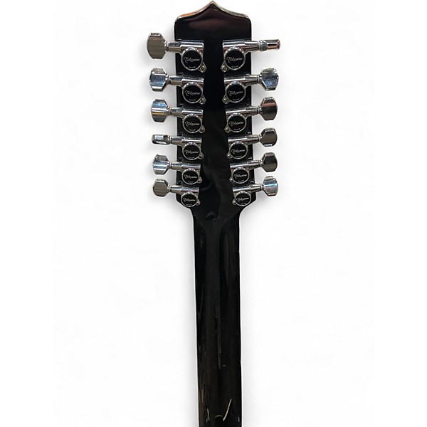 Used Takamine EF381SC Black 12 String Acoustic Electric Guitar