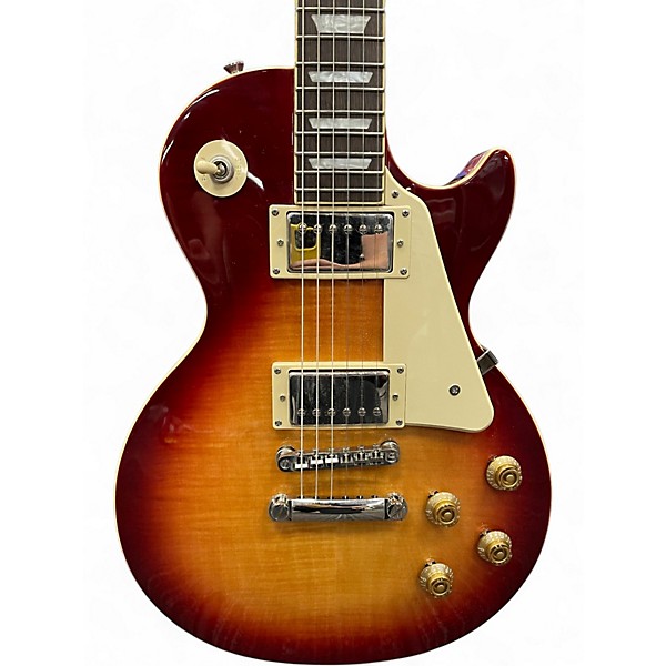Used 2021 Epiphone Les Paul Standard 1950s Cherry Burst Solid Body Electric Guitar