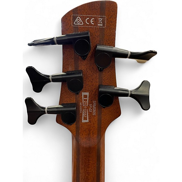 Used Ibanez SRMS805 Brown Electric Bass Guitar