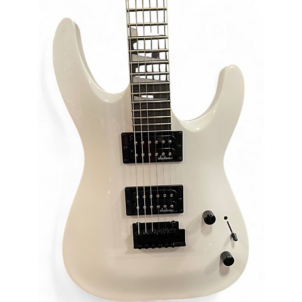 Used Jackson JS22 Dinky Snow White Solid Body Electric Guitar
