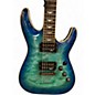 Used 2020 Schecter Guitar Research Omen Extreme 6 Aqua Burst Solid Body Electric Guitar