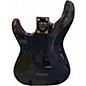Used 2020 Schecter Guitar Research Omen Extreme 6 Aqua Burst Solid Body Electric Guitar