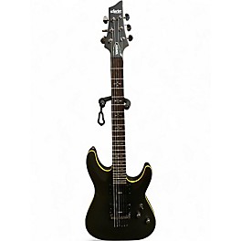 Used Schecter Guitar Research Demon 6 Black Solid Body Electric Guitar