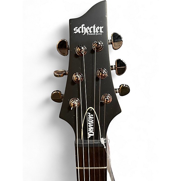 Used Schecter Guitar Research Demon 6 Black Solid Body Electric Guitar