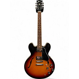 Used Gibson ES335 Satin VINTAGE BURST Hollow Body Electric Guitar