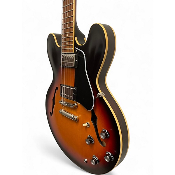 Used Gibson ES335 Satin VINTAGE BURST Hollow Body Electric Guitar