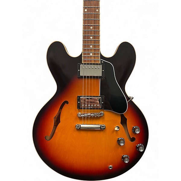 Used Gibson ES335 Satin VINTAGE BURST Hollow Body Electric Guitar