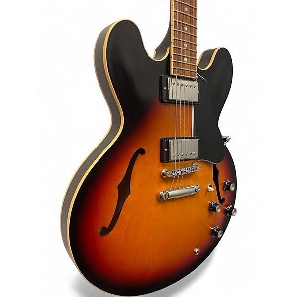 Used Gibson ES335 Satin VINTAGE BURST Hollow Body Electric Guitar