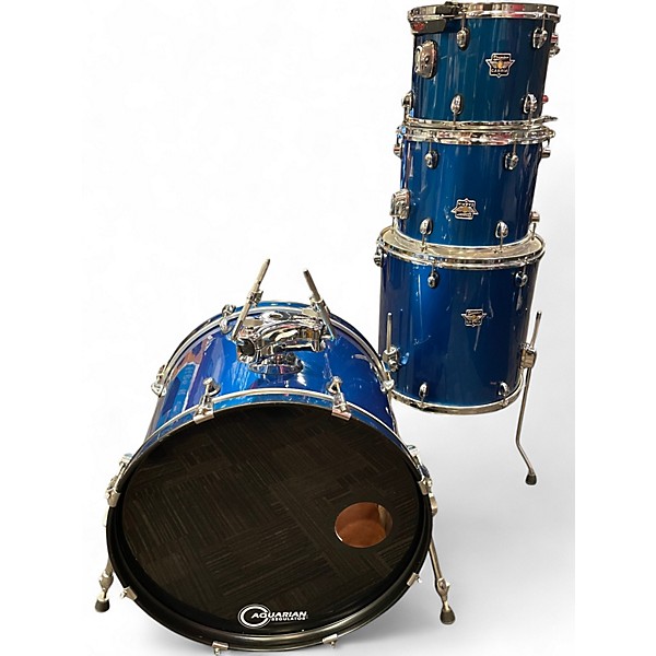 Used Premier 4 Piece CABRIA Blue Drum Kit