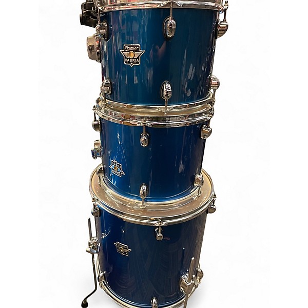 Used Premier 4 Piece CABRIA Blue Drum Kit