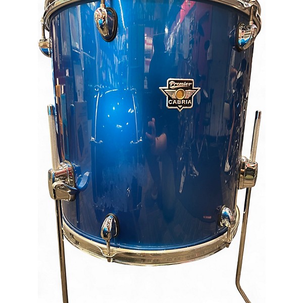 Used Premier 4 Piece CABRIA Blue Drum Kit
