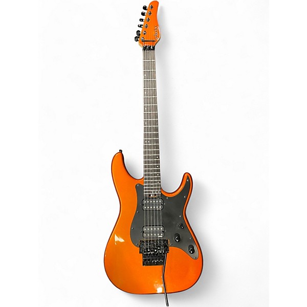 Used Schecter Guitar Research Sun Valley Super Shredder FR Lambo Orange Solid Body Electric Guitar