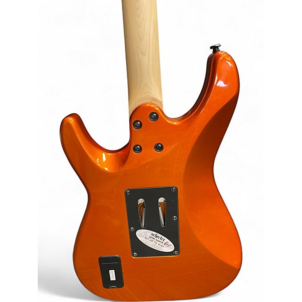Used Schecter Guitar Research Sun Valley Super Shredder FR Lambo Orange Solid Body Electric Guitar