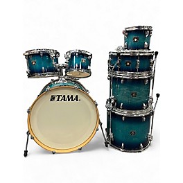 Used TAMA 7 Piece Superstar Classic Maple Blue Burst Drum Kit