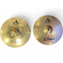 Used Zildjian 14in A Custom Mastersound Hi Hat Pair Cymbal