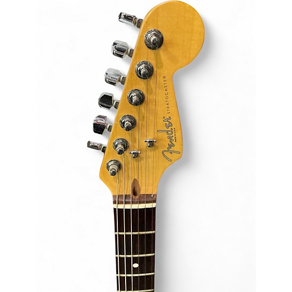 Used Fender American Standard Stratocaster Black Solid Body Electric Guitar