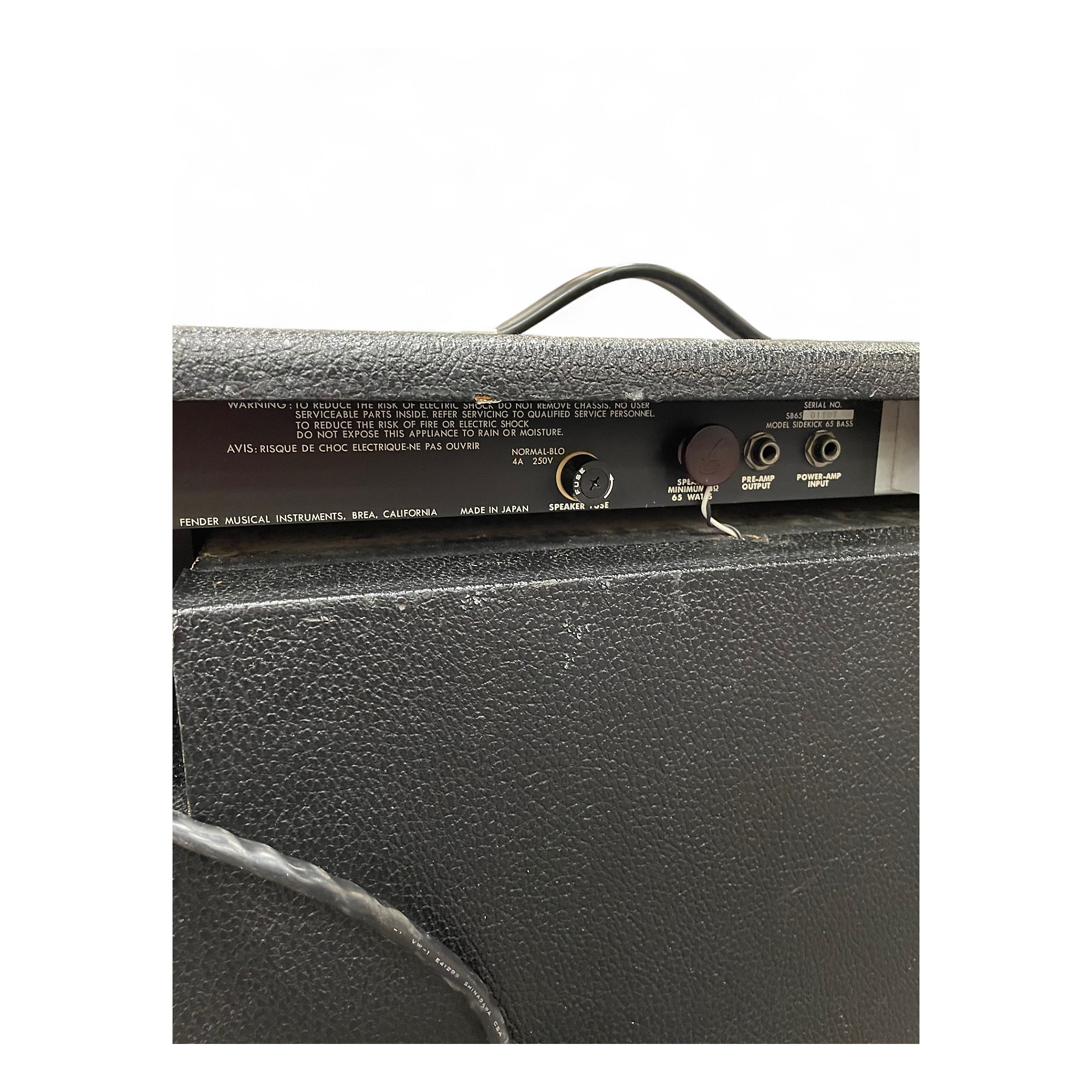 Vintage 1984 Fender Sidekick 65' Bass Bass Combo Amp | Guitar Center