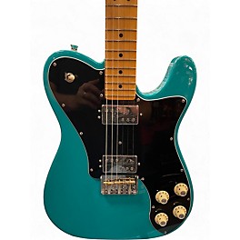 Used 2023 Fender American Professional II Telecaster Deluxe Miami Blue Solid Body Electric Guitar