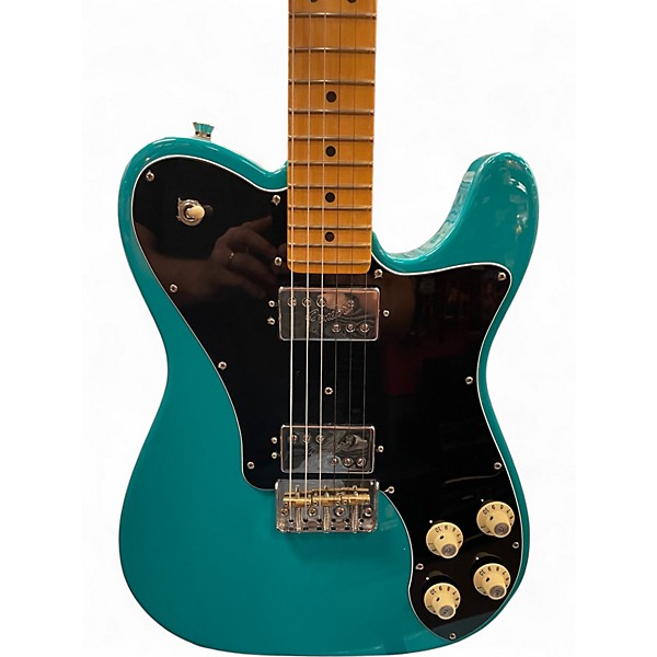Used 2023 Fender American Professional II Telecaster Deluxe Miami Blue Solid Body Electric Guitar