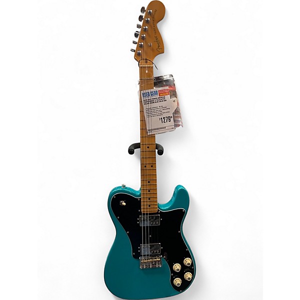Used 2023 Fender American Professional II Telecaster Deluxe Miami Blue Solid Body Electric Guitar