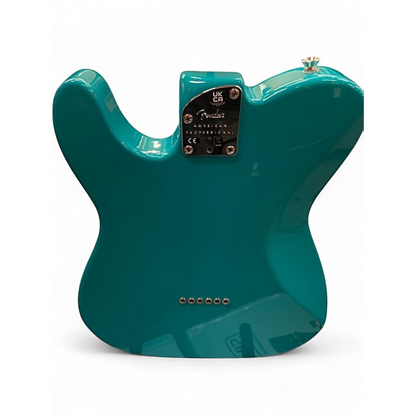 Used 2023 Fender American Professional II Telecaster Deluxe Miami Blue Solid Body Electric Guitar