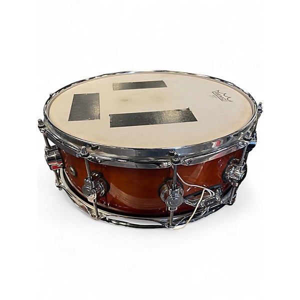 Used DW 5.5X14 Design Series Snare Tobacco Burst Drum