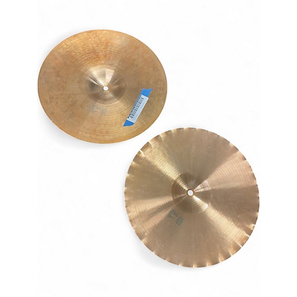 Used 1980s Paiste 14in SOUND EDGE 505 HI HAT PAIR Cymbal