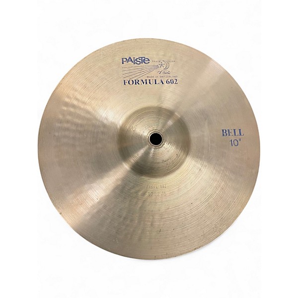 Used 1980s Paiste 10in FORMULA 602 BELL Cymbal