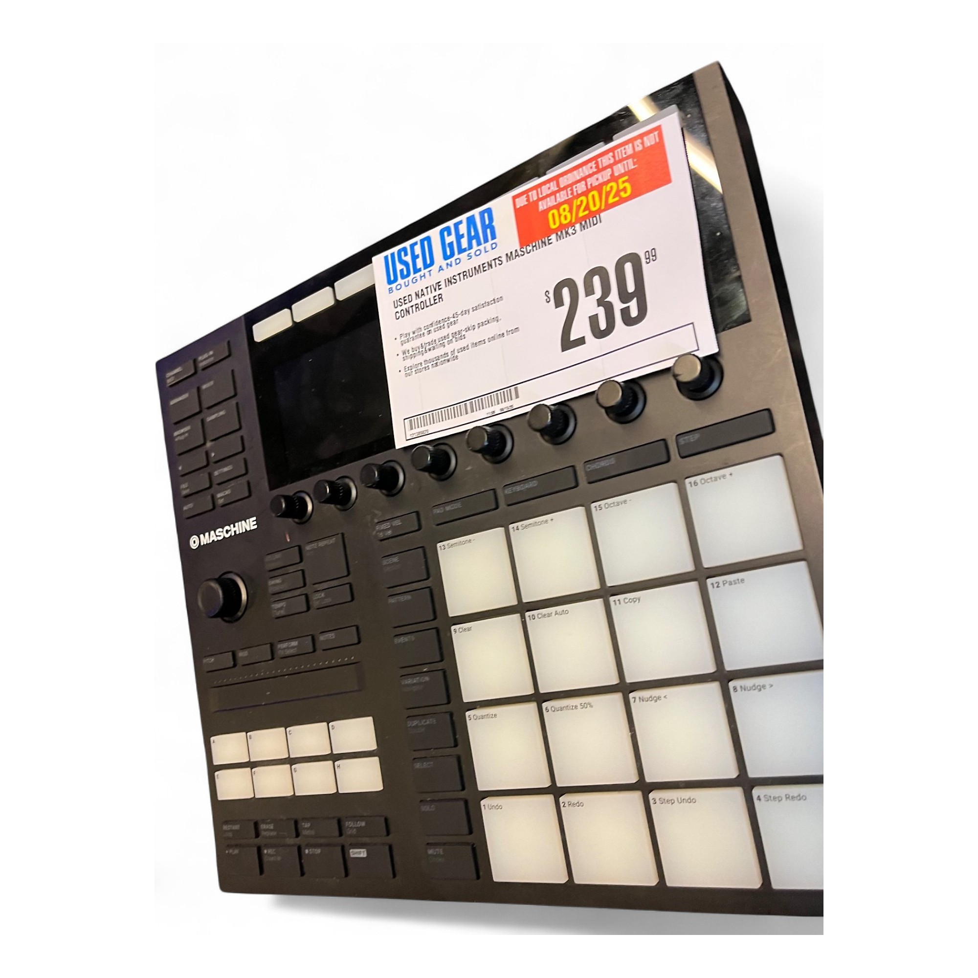 Used Native Instruments Maschine MK3 MIDI Controller