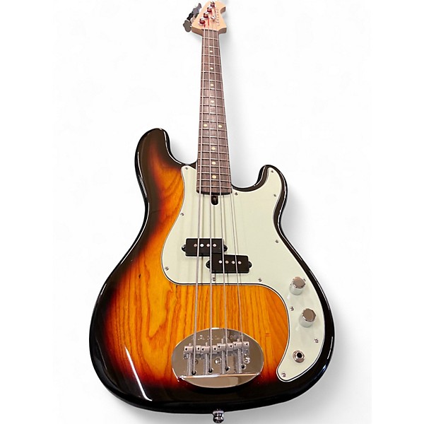 Used Lakland Skyline 44-64 Standard  3 Tone Sunburst Electric Bass Guitar