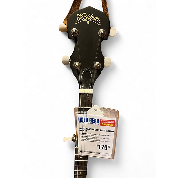 Used Washburn B8K Brown Banjo