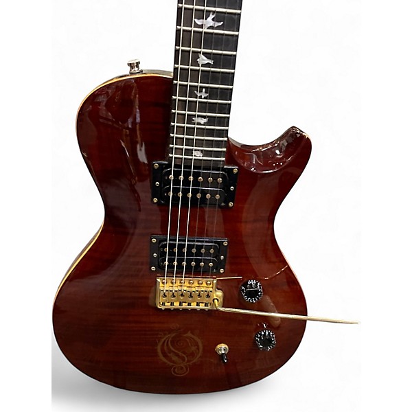 Used 2010s PRS Mikael Akerfeldt Signature SE Dark Cherry Burst Solid Body Electric Guitar