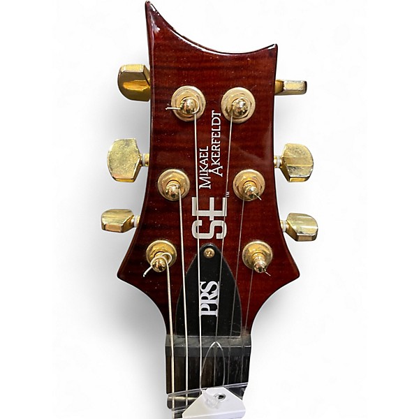 Used 2010s PRS Mikael Akerfeldt Signature SE Dark Cherry Burst Solid Body Electric Guitar
