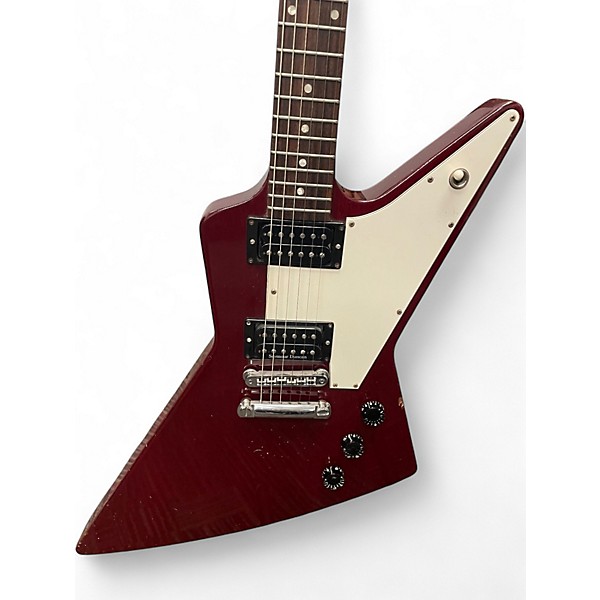 Vintage 1996 Gibson Explorer Wine Red Solid Body Electric Guitar