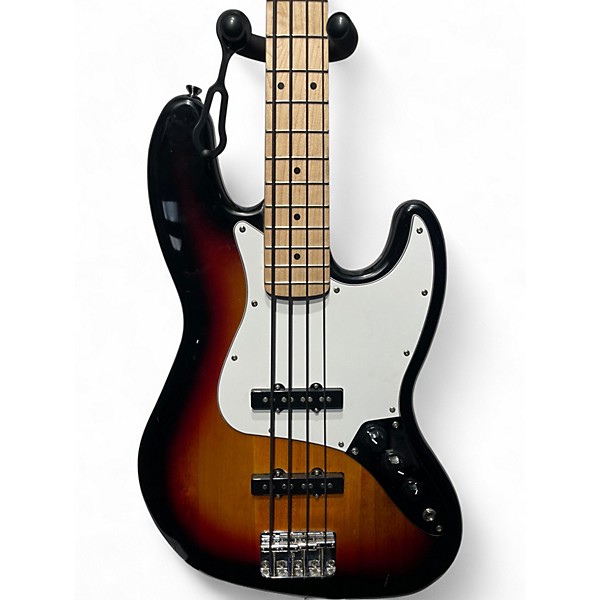 Used Fender Squier Jazz Bass 2 Tone Sunburst Solid Body Electric Guitar 2 Color Sunburst Electric Bass Guitar
