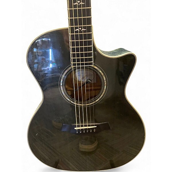 Used Taylor 614CE Flamed Maple Blue Acoustic Electric Guitar