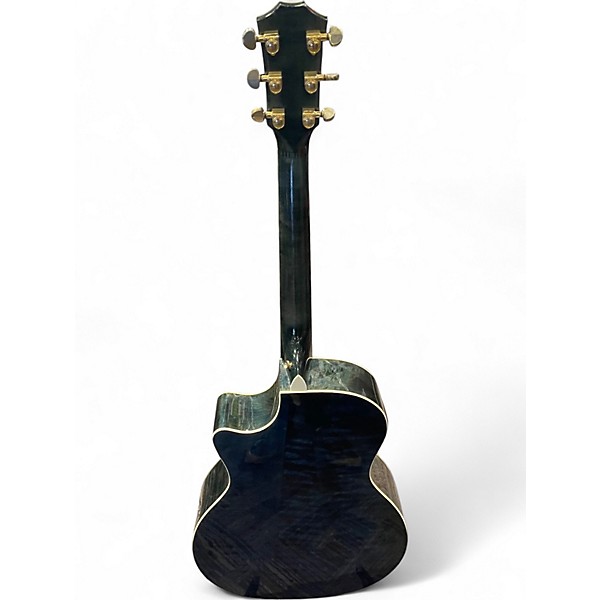 Used Taylor 614CE Flamed Maple Blue Acoustic Electric Guitar