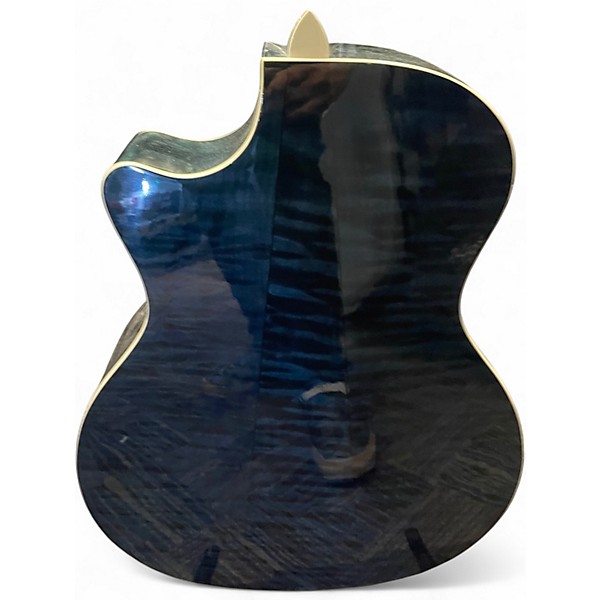 Used Taylor 614CE Flamed Maple Blue Acoustic Electric Guitar