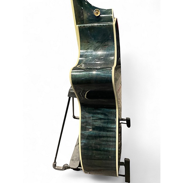 Used Taylor 614CE Flamed Maple Blue Acoustic Electric Guitar