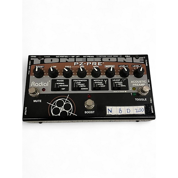 Used Radial Engineering TONEBONE PZ-PRE Guitar Preamp