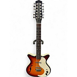 Used Danelectro 59m 12 String 2 Tone Sunburst Hollow Body Electric Guitar