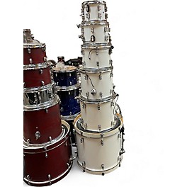 Used PDP by DW 7 Piece Concept Series WHITE PEARLESCENT Drum Kit