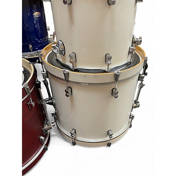 Used PDP by DW 7 Piece Concept Series WHITE PEARLESCENT Drum Kit