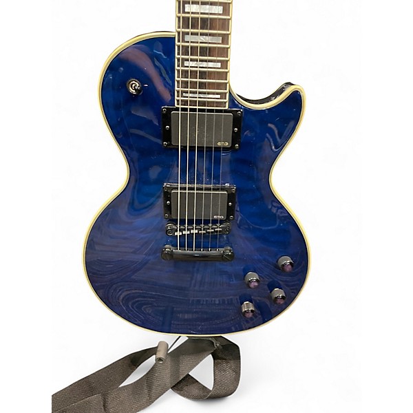 Used Epiphone Prophecy Les Paul Custom Plus Blue Solid Body Electric Guitar