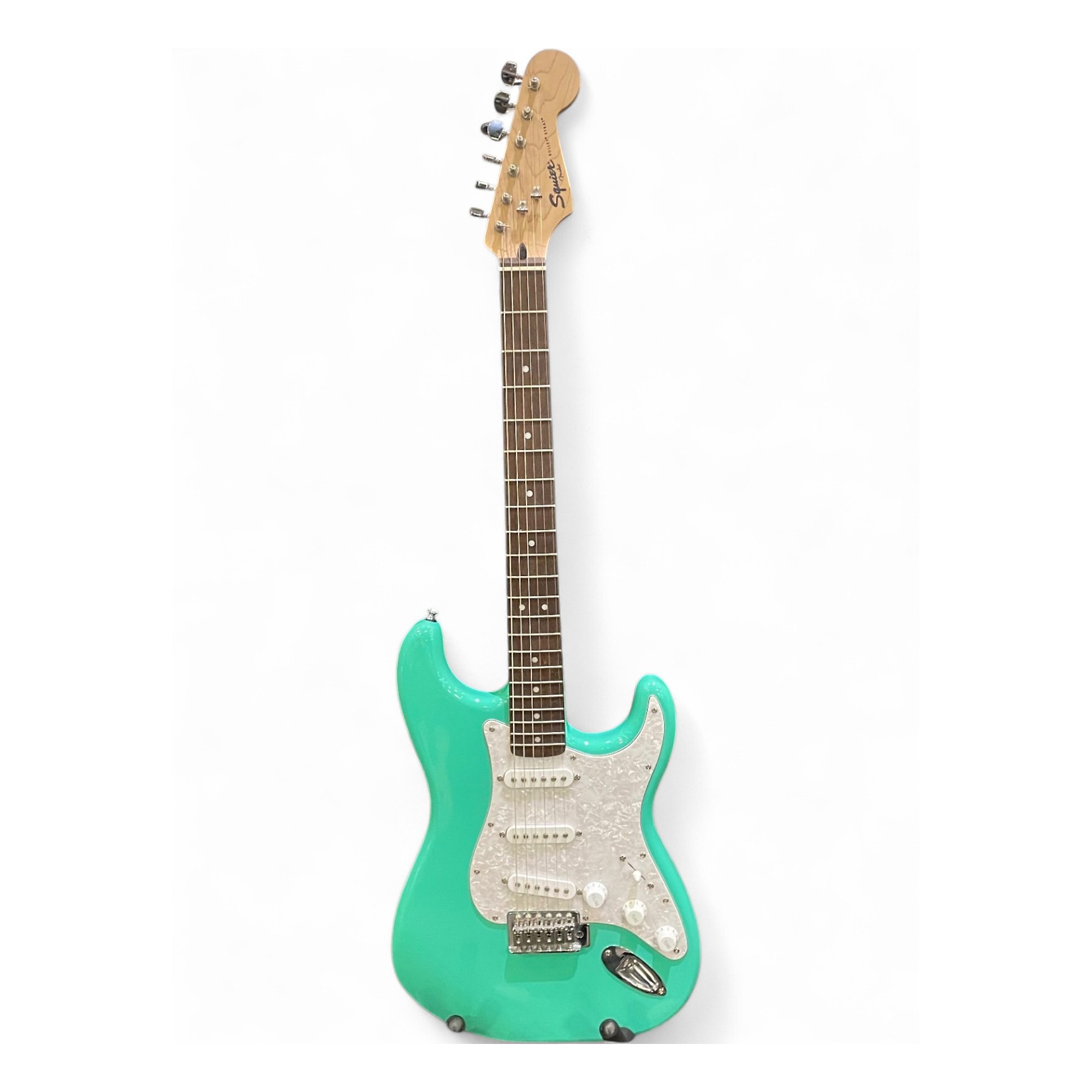 純正ケース付属SQUIER 　BY 　FENDER 　BULLET 　STRAT Used Squier Bullet Stratocaster Blue Solid Body Electric