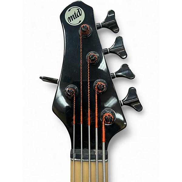 Used MTD KINGSTON ARTIST LH Black Electric Bass Guitar