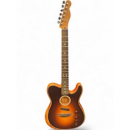 Used Fender Acoustasonic Player Telecaster Sunburst Acoustic Electric Guitar